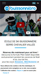 Mobile Screenshot of ecole-ski-buissonniere.com