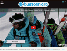 Tablet Screenshot of ecole-ski-buissonniere.com